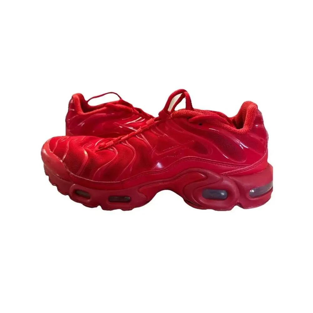 Nike Air Max Plus TN RED Athletic Shoes Sneakers Sz 7Y 655020-053